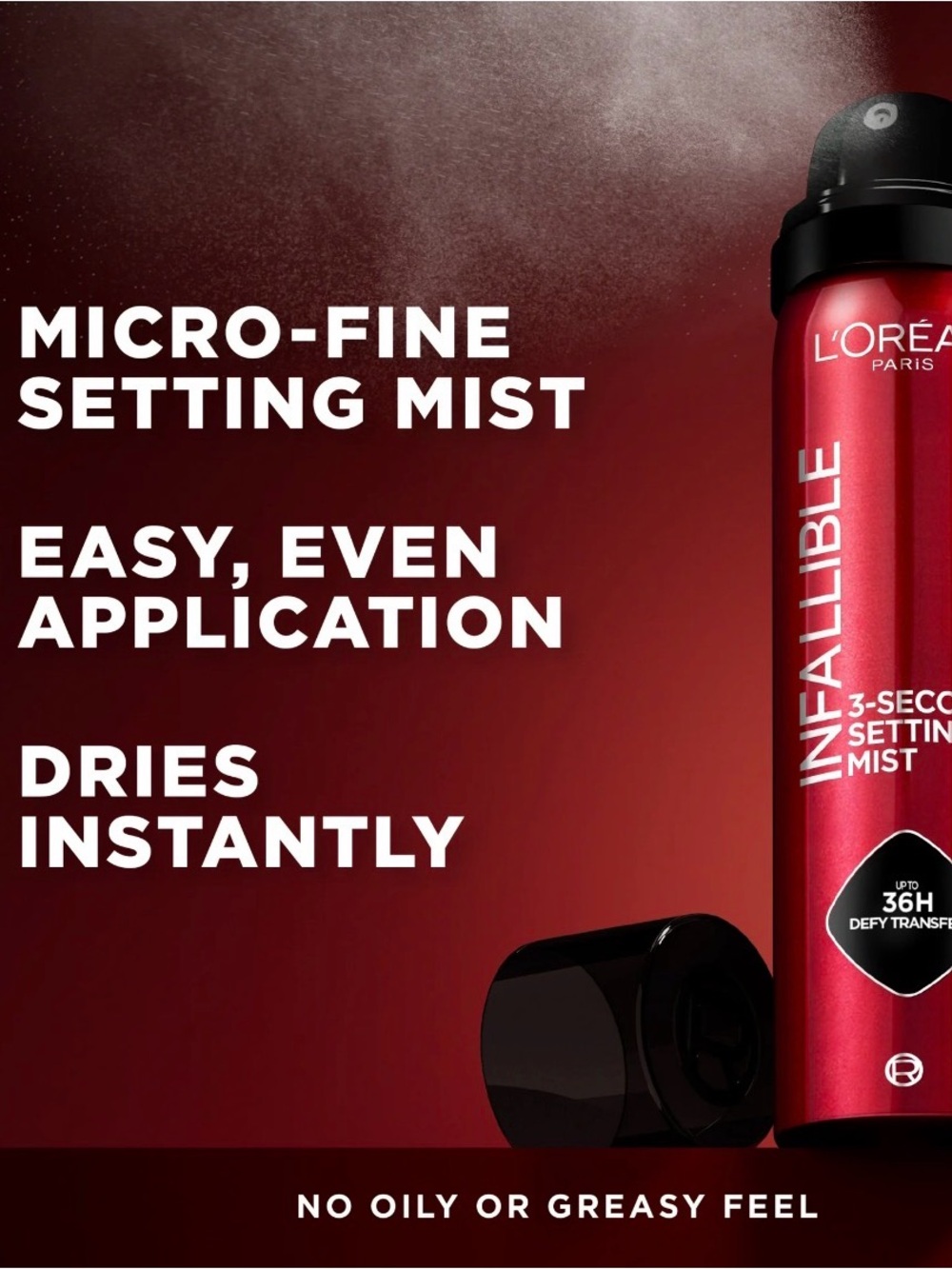 L'Oreal Infallible 3-Second Setting Mist - Red - Picture 2 of 2
